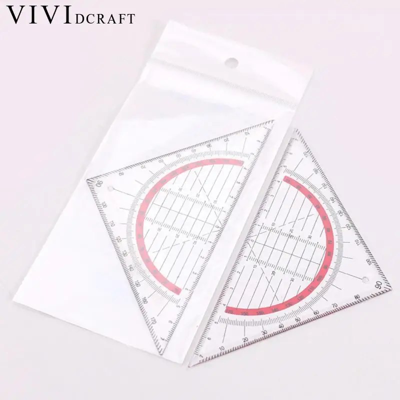 Vividcraft Пластик Треугольники чертеж линейки угол измерительные инструменты