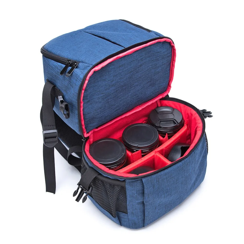Водонепроницаемая нейлоновая камера для хранения Backpak сумка через плечо большая емкость рюкзак для переноски штатив чехол для объектива для DSLR камеры