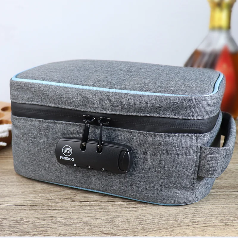 

Smoking Smell Proof Stash Bag Tobacco Storage Bag Combination Lock Container Home Travel Carbon Lined Smell Cigarette Case