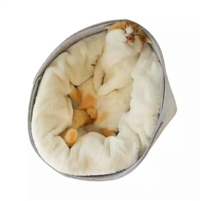 

Cute Pet Dog Cat Bed House Foldable Removable Kennel Winter Warm Nest Soft Comfortable Animal Puppy Warm Bed Sleeping Mat