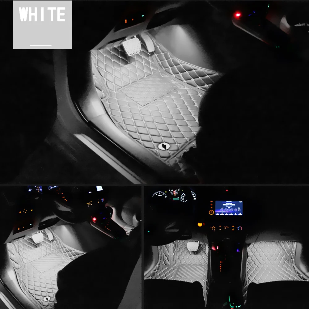 LEEPEE прикуриватель адаптер 9 светодиодный 4 в 1 интерьер автомобиля атмосфера огни