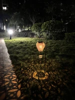 fire balloon or water can solar lighted outdoor garden stake decoration lamp lantern pathway marker for patio lawn grass yard