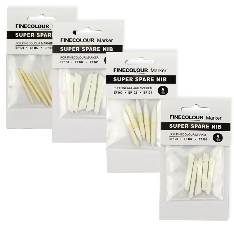 

Round Nib For Marker Pen Replacement EF100/EF101/EF102 Generation Art Marker Head Replaceable Big Oblique Nib/Small Finecolour