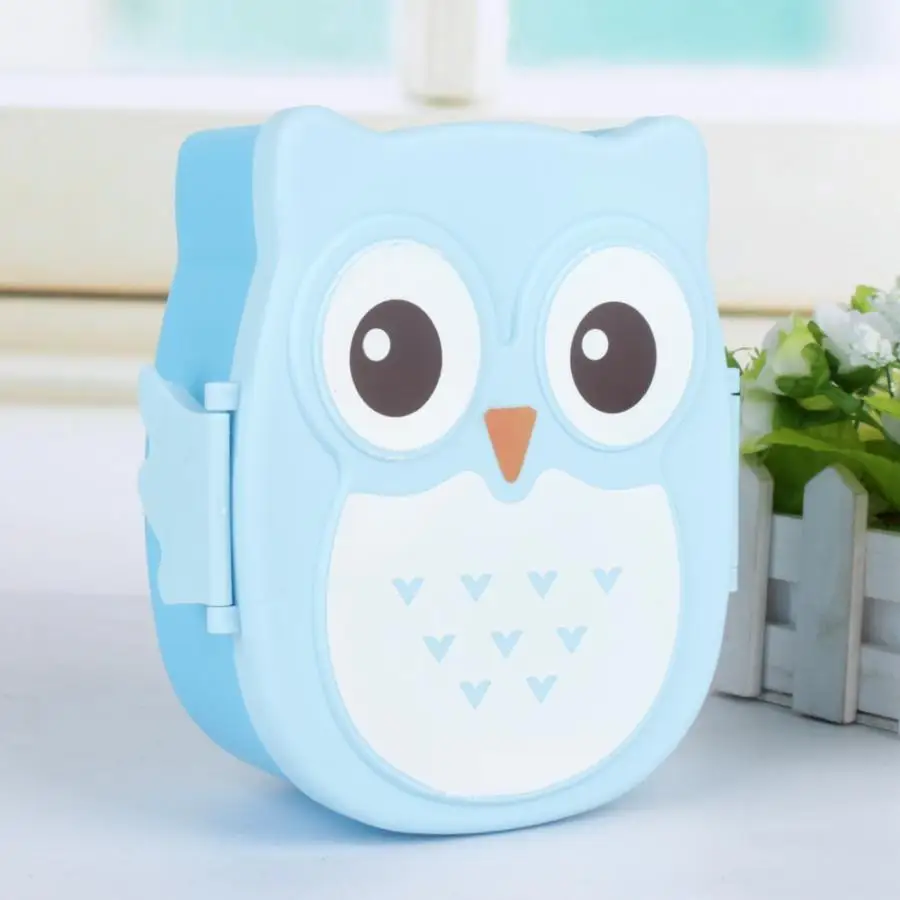 Синий Ланч бокс коробка Bento коробки контейнеры пластиковый Портативный с