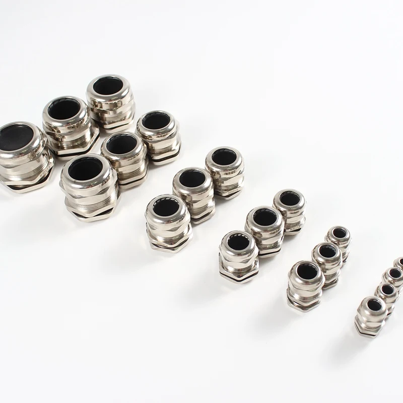 Металлическая кабельная втулка 1 шт./лот M18 IP68 водонепроницаемые никелевые