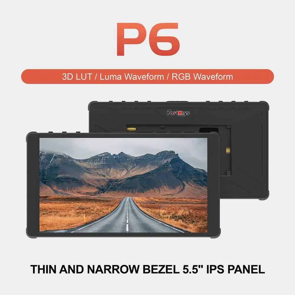 Новинка тонкий и Ультратонкий Монитор Portkeys P6 монитор 5 дюйма IPS 3D LUT/ Luma & RGB