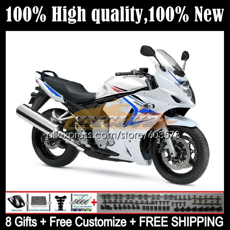 

GSX650F для SUZUKI KATANA GSXF 650 08 09 10 11 12 13 14 15CL.27 GSXF650 2008 2009 2010 2011 2012 2013 2014 обтекатель глянцевый белый