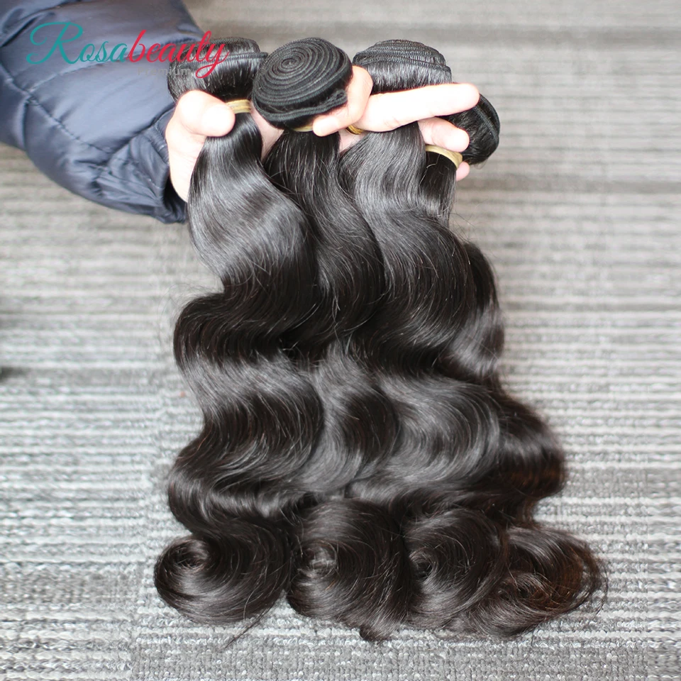 [Rosabeauty] OneCut волнистые волосы 8-28 30 дюймов P бразильские Remy натуральный цвет 100%