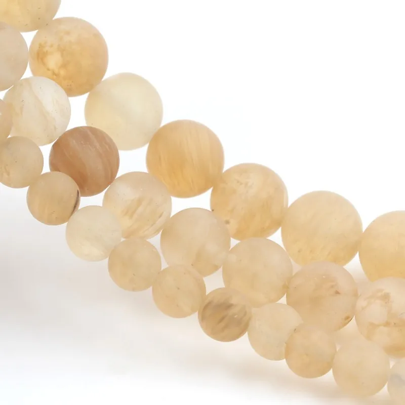 Кварцевые бусины из натурального матового кварца 6/8/10 мм|Бусины| |