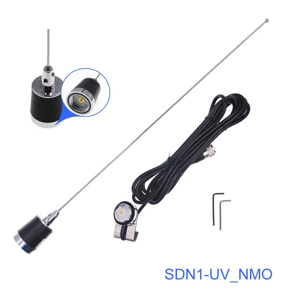 SDN1 антенна NMO двухдиапазонный VHF/UHF 134 МГц и 430 100 Вт дБ для мобильного любительского