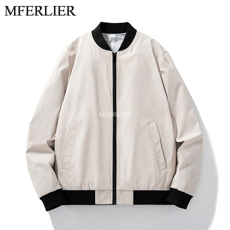 

MFERLIER Large Size Men's Jackets Autumn 8XL Bust 145cm 7XL 6XL Loose Coat