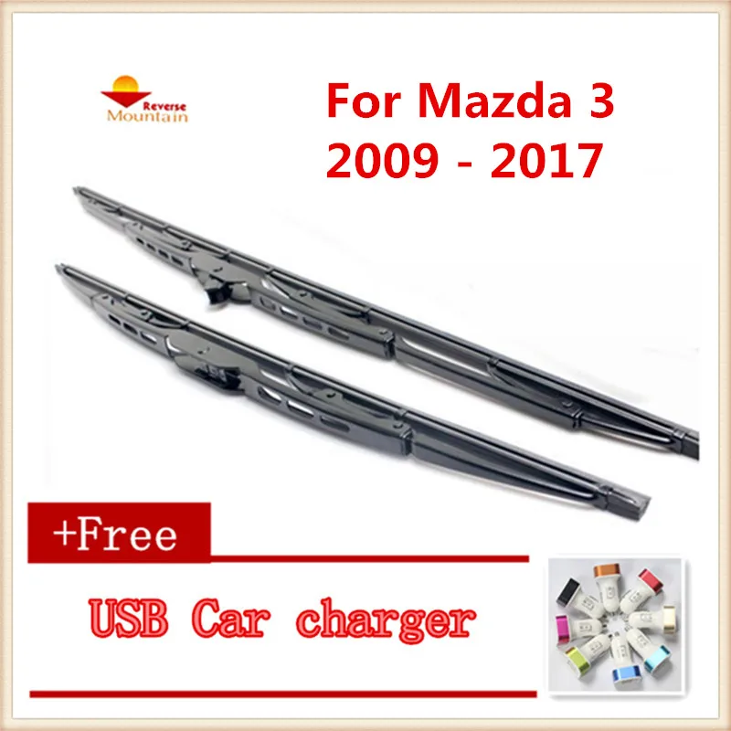 2 шт./лот Автомобильная Щетка стеклоочистителя универсальная U образная для Mazda 3