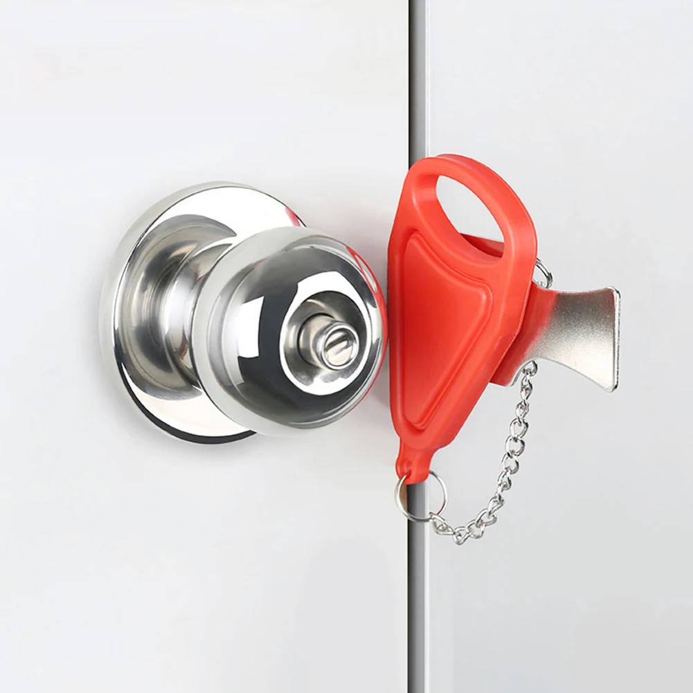 

Портативный дверной замок для путешествий, усиленная защита, Блокировка Для комнат, безопасности, жилых помещений, дверной замок