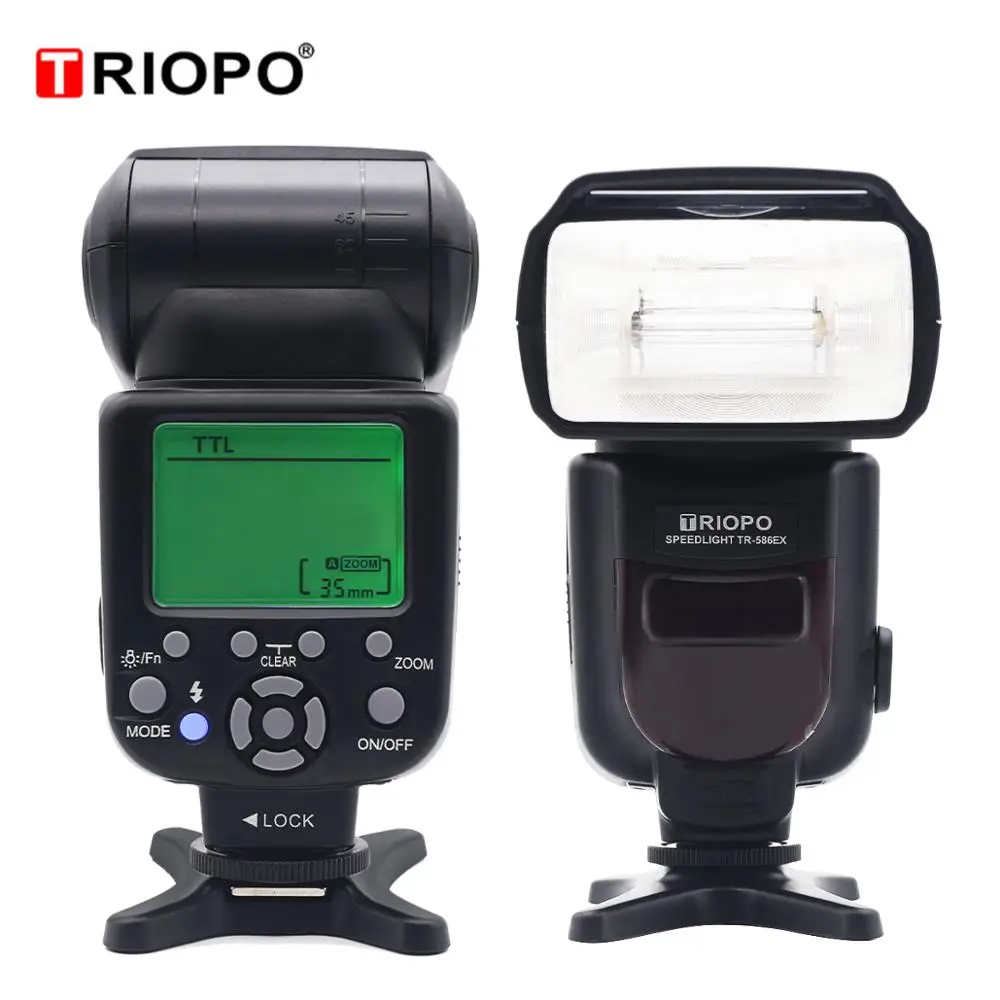 Triopo TR 586EX беспроводной режим ttl Speedlite Speedlight для Canon 5D Nikon D750 D800 D3200 D7100 DSLR камера как
