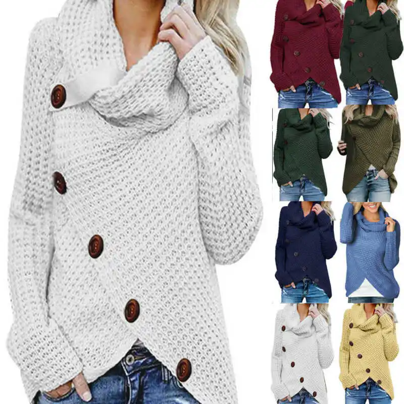 

Women's Cardigan Knitted Sweater Sleeve Jumper Long Outwear Knitwear Tops Winter Women's sweater