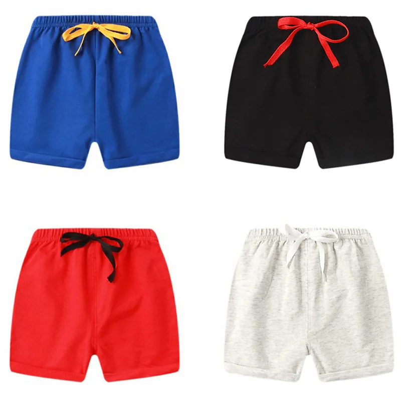 Пляжные короткие спортивные штаны детские летние шорты хлопковые для мальчиков