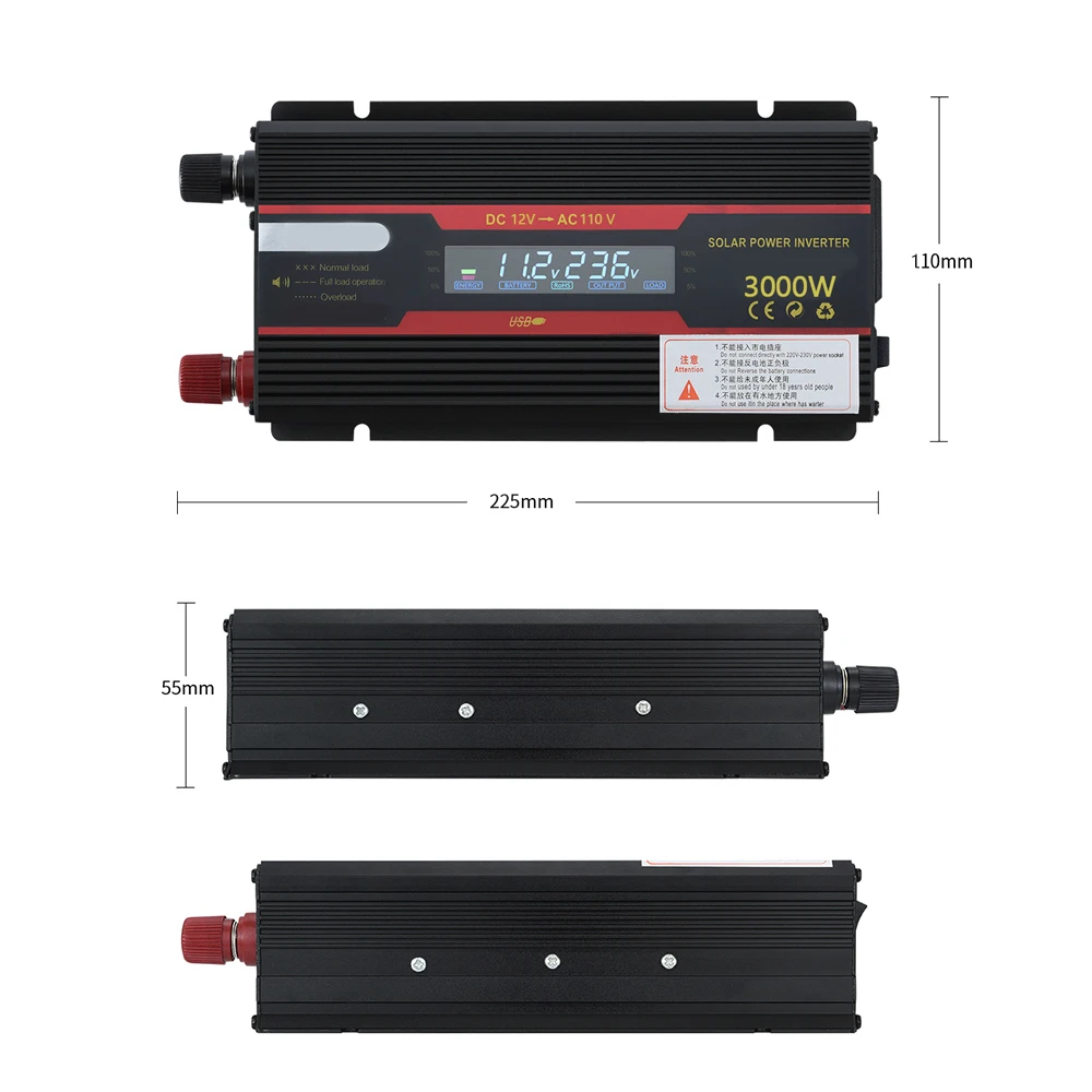 Интеллектуальный автомобильный инвертор на солнечной энергии модифицированный