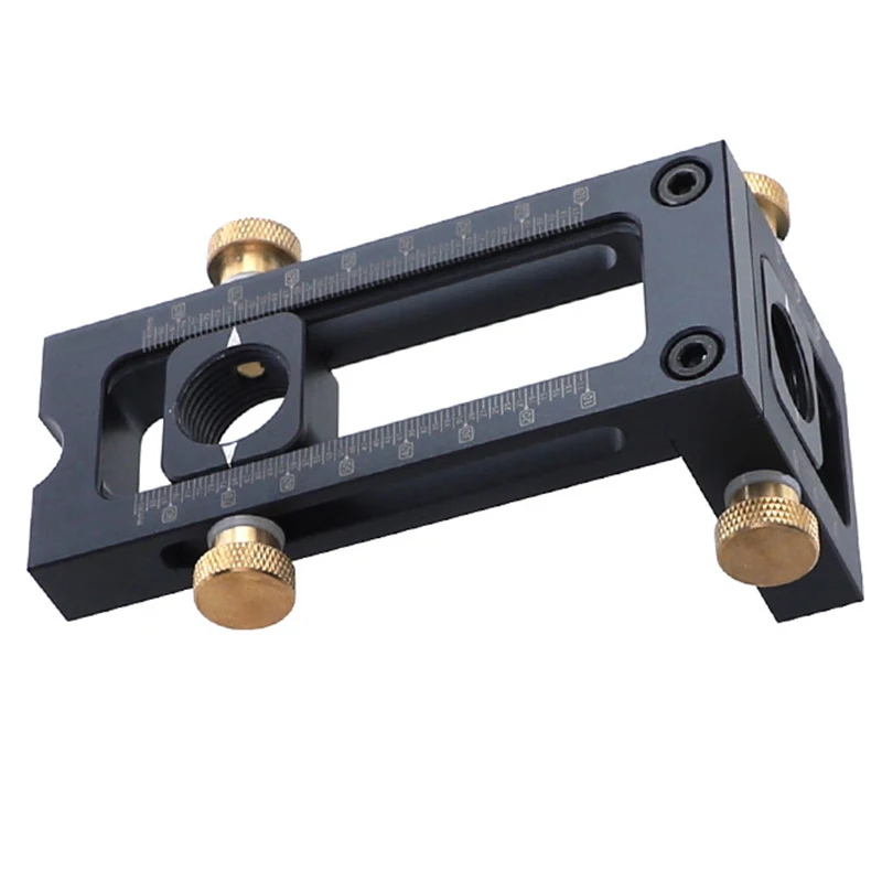 

Woodworking 2 in 1 Drill Puncher Locator Cross Oblique Flat Head Puncher Screw Jig Bed Cabinet ScrewS Punch Locator