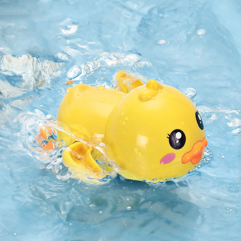 Summer Bathroom Bath Shower Baby Clockwork Swimming Children Play Water Cute Little Duck Bathing Bathtub Toys For Kid Gifts