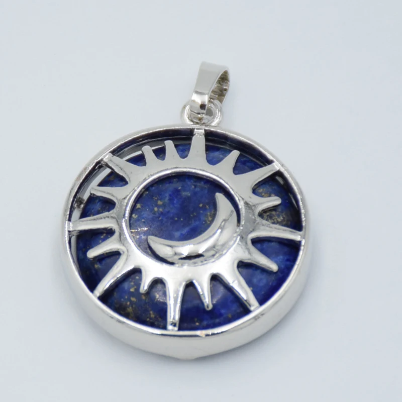 Женские и мужские солнце луна подвесной Рейки Исцеление круглый натуральный