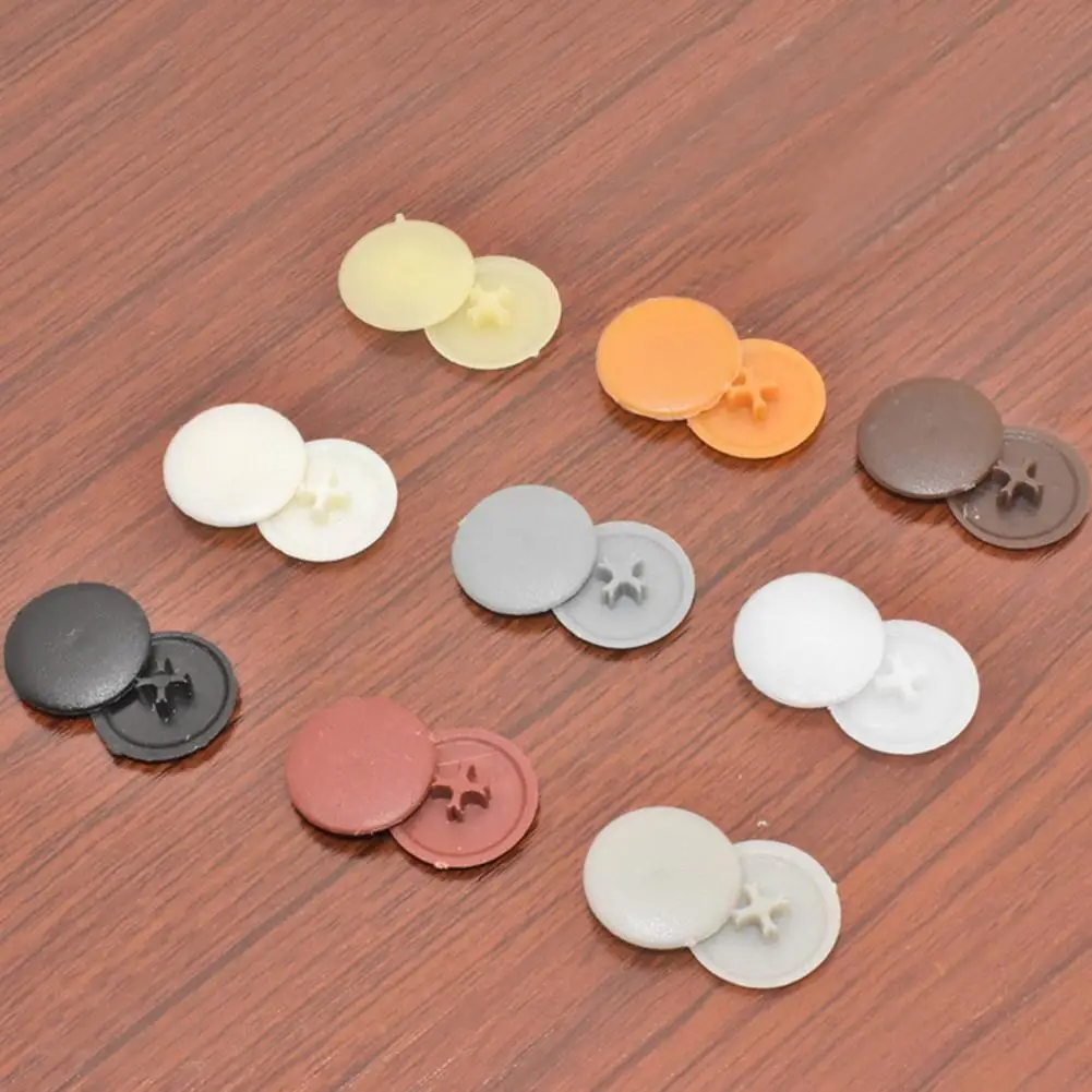 

100pcs Screws Fold Self-tapping Snap Cap Decor Furniture Hinged Nuts Hardware Ornament Covers Exterior Bolts O8f7