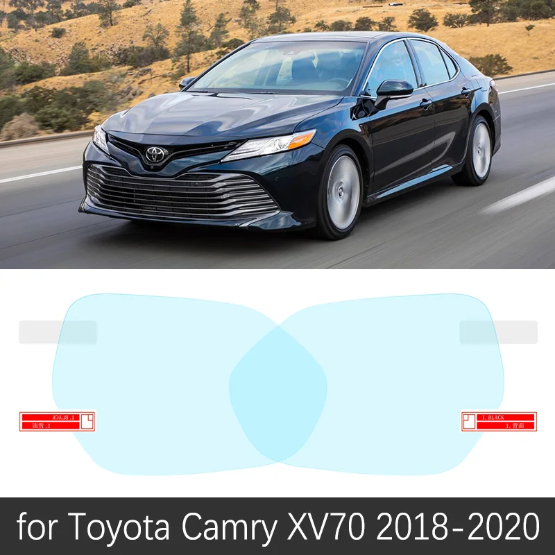 

Для Toyota Camry 70 XV70 2018 2019 2020 полное покрытие зеркала заднего вида противотуманные пленки непромокаемая противотуманная пленка чистые автомобильные аксессуары
