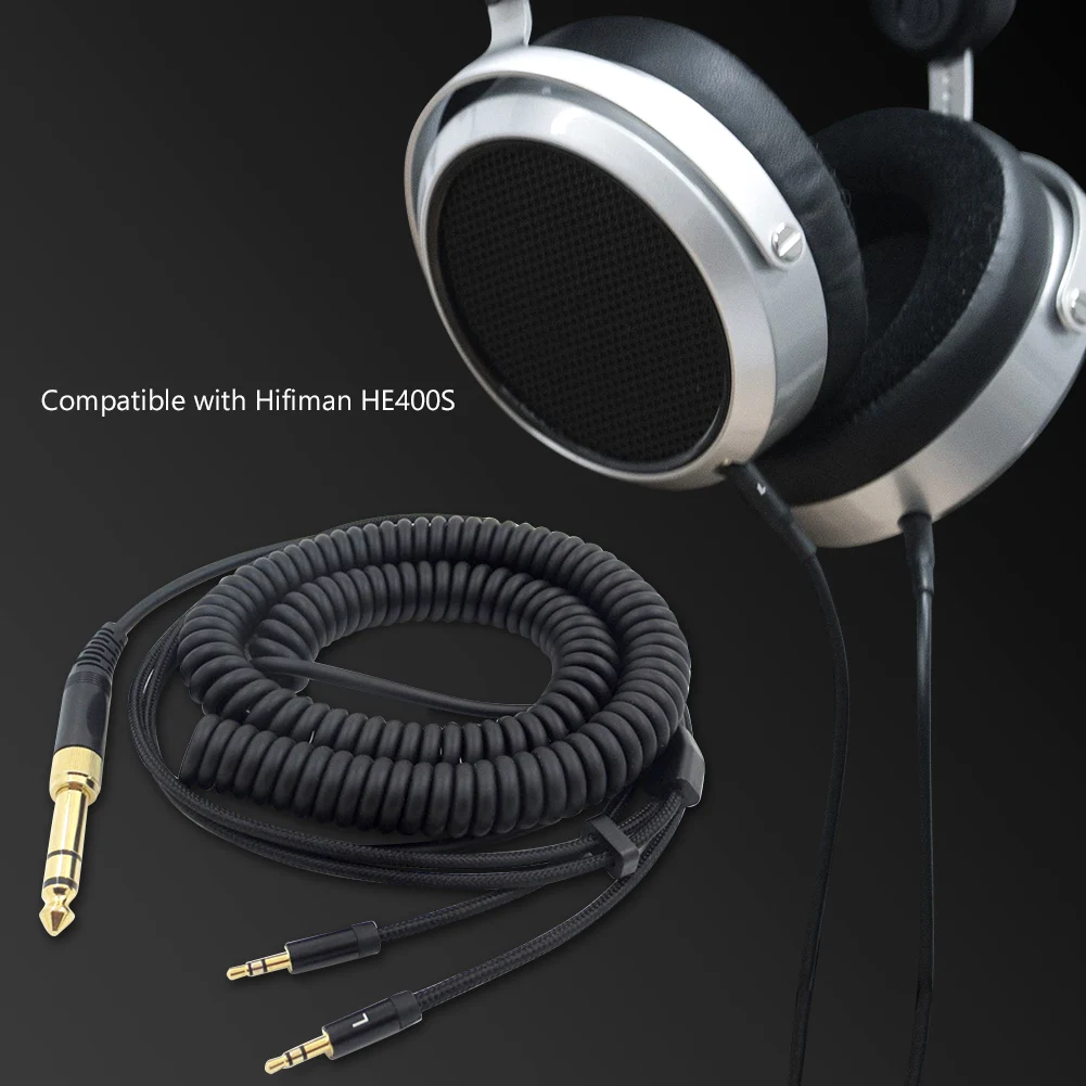 HiFi аудио пружинный кабель для Hifiman HE400S/HE-400I/HE560 // HE350/HE1000/HE1000 V2/AudioQuest NightHawk наушники |