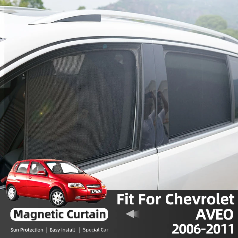 

For Chevrolet AVEO Hatchback 2006-2011 Sun Car Rear Window Sunshade Windshield Magnet Curtain Accessories