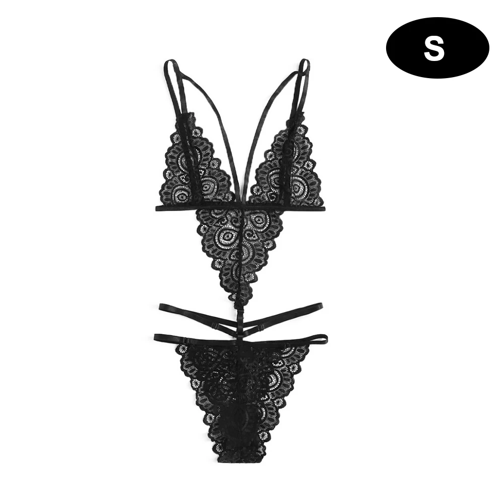 Эротическое кружевное платье Babydoll эротические костюмы с открытой спиной для