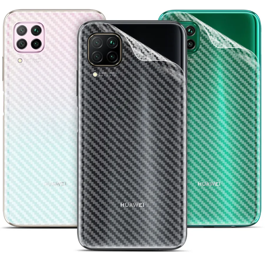 10 шт./лот прозрачная 3D задняя пленка из углеродного волокна для Huawei Mate 40 P30 P40 P50 Pro