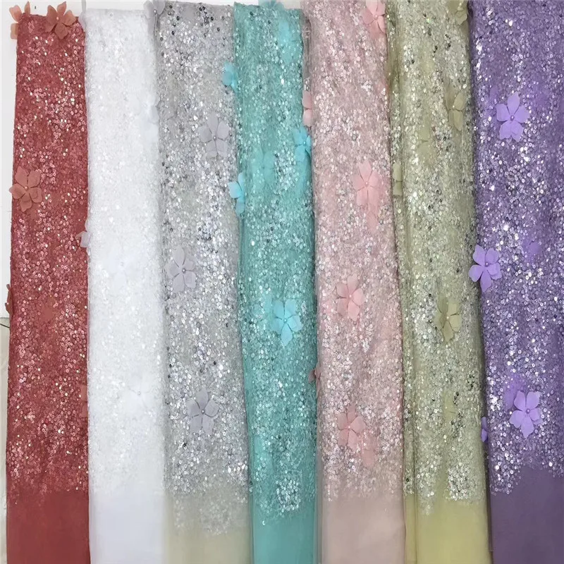 3d цветочная ткань золотое нигерийское свадебное кружево 2018 французское