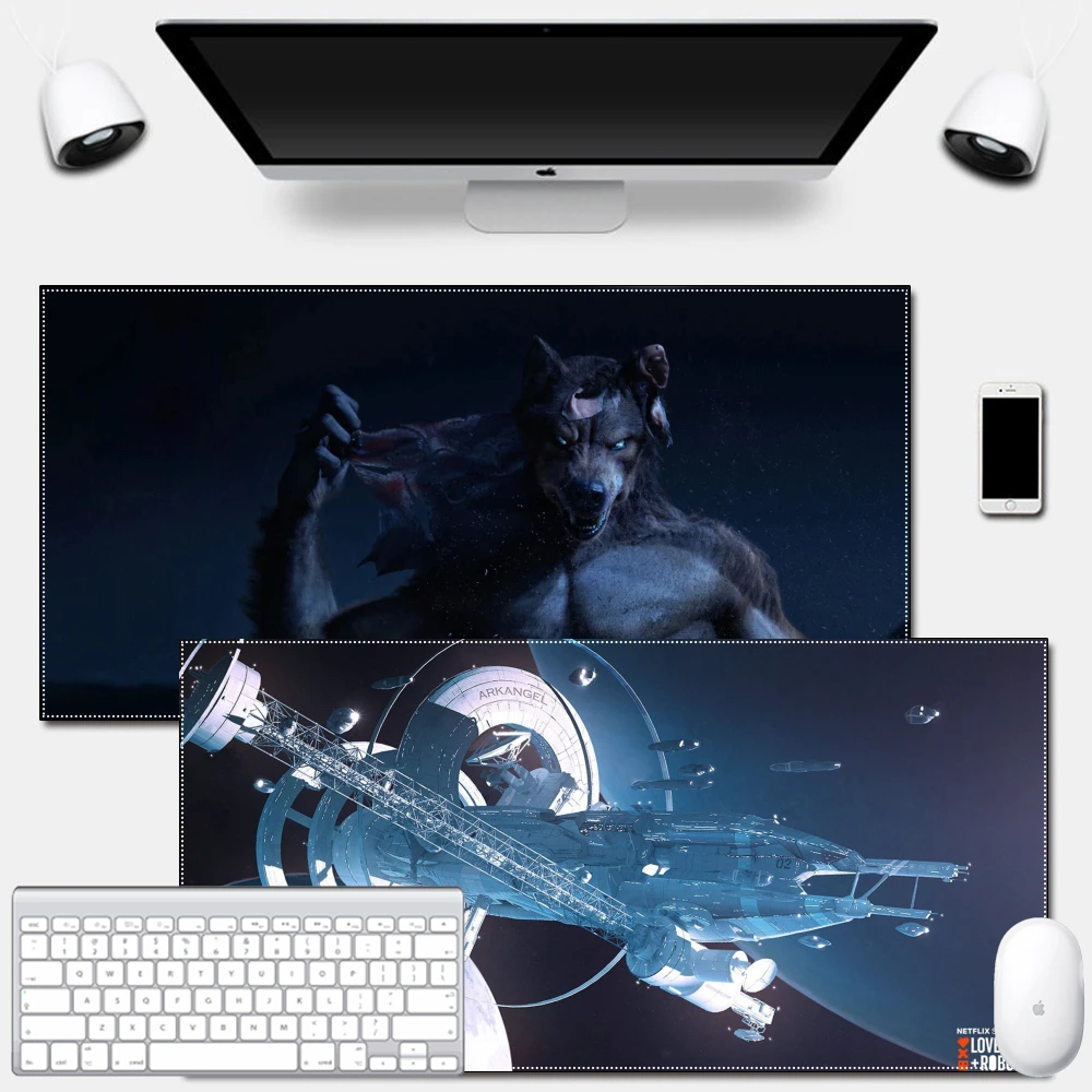 

Large Size Disney Anti-Slip Mouse Pad Thickened Gamer Mat for Gaming Mouse Laptop Desk secret war love death robots