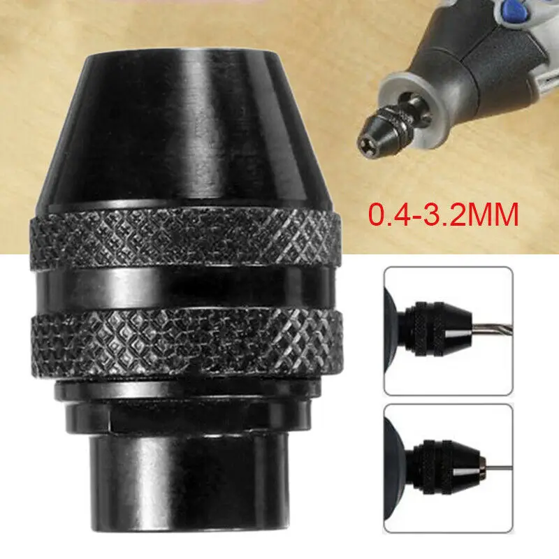 

Quick Change Adapter For Rotary Accessories Tool 7MM 1X 0.4-3.2mm Black