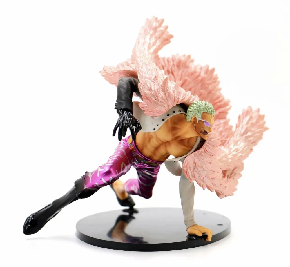 

One Piece Donquixote Doflamingo Sprinting Ver. Luffy Battle OP Joker PVC Action Figure 2 YEARS LATER Collectible Model 15cm