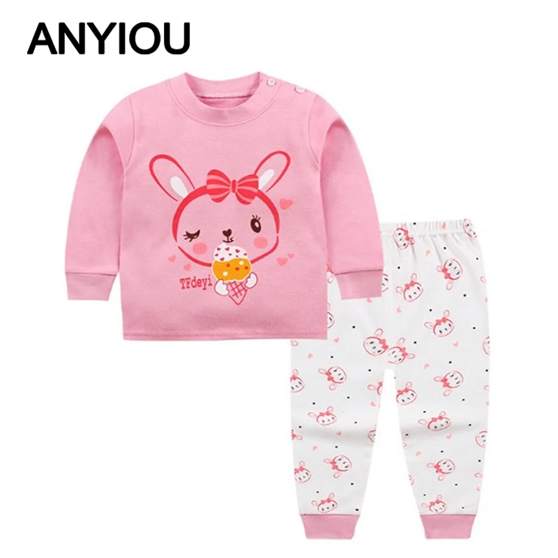 Новая детская одежда комплект нижнего белья из хлопка для малышей домашняя