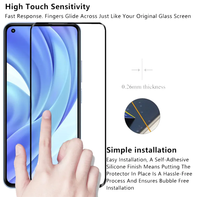 Mi 11 Lite защитное Стекло Xiaomi 5G стекло защита экрана закаленное для Mi11 Glass Xiao 10 T Pro