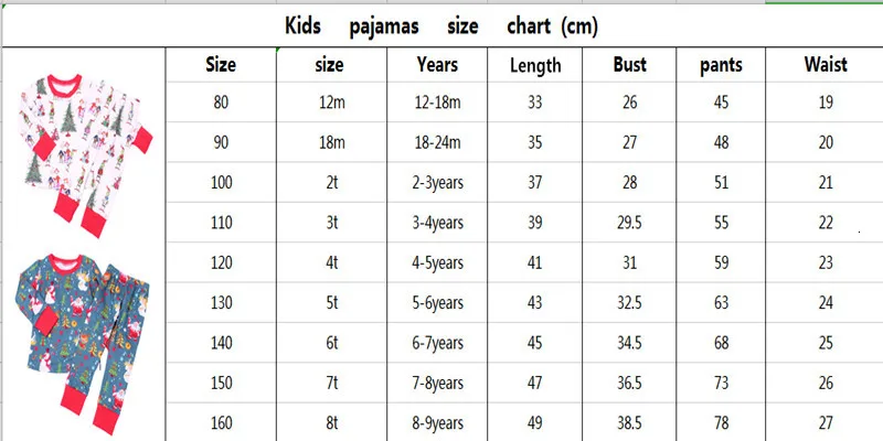 2-8Y Christmas Boy Pajamas Toddler Girls Christmas Pjs Kids Winter Clothes Baby Boys Sleepwear Xmas Grinch Pajamas Set