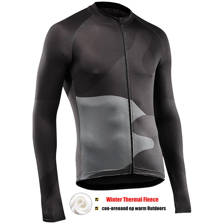 Northwave Winter Thermal Fleece Jersey Pro Team NW Cycling Jackets Bicycle Cycling Warm MTB Bike Clothing Sport Wear - Color: Pic Color
