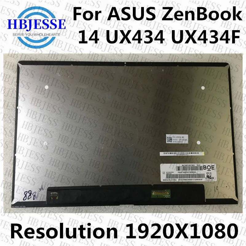 Оригинальный новый 13 дюймов для ASUS ZenBook Lingya Deluxe13 UX333FN UX333FA UX333 ЖК-экран в сборе 1920X1080