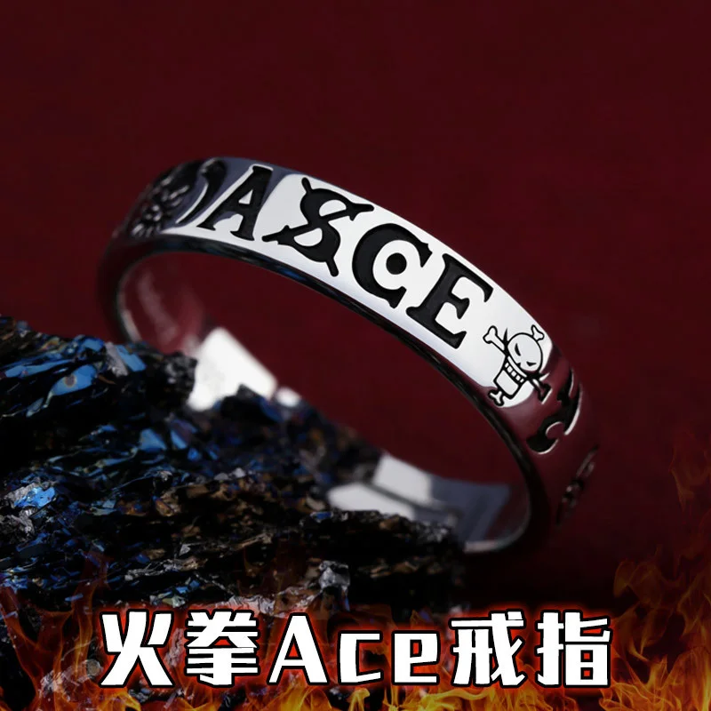 Аниме One Piece Trafalgar Law Luffy шляпа Portgas D Ace регулируемое кольцо для мужчин женщин 925