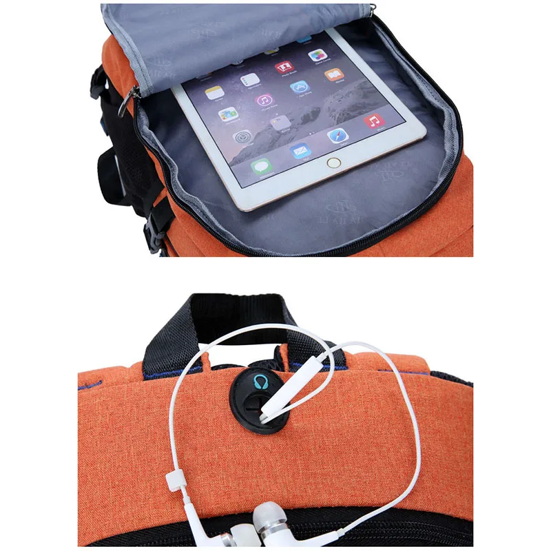 Рюкзак для мужчин школьников Loptop Backbags USB IPAD рюкзак путешествий рюкзаки на каждый