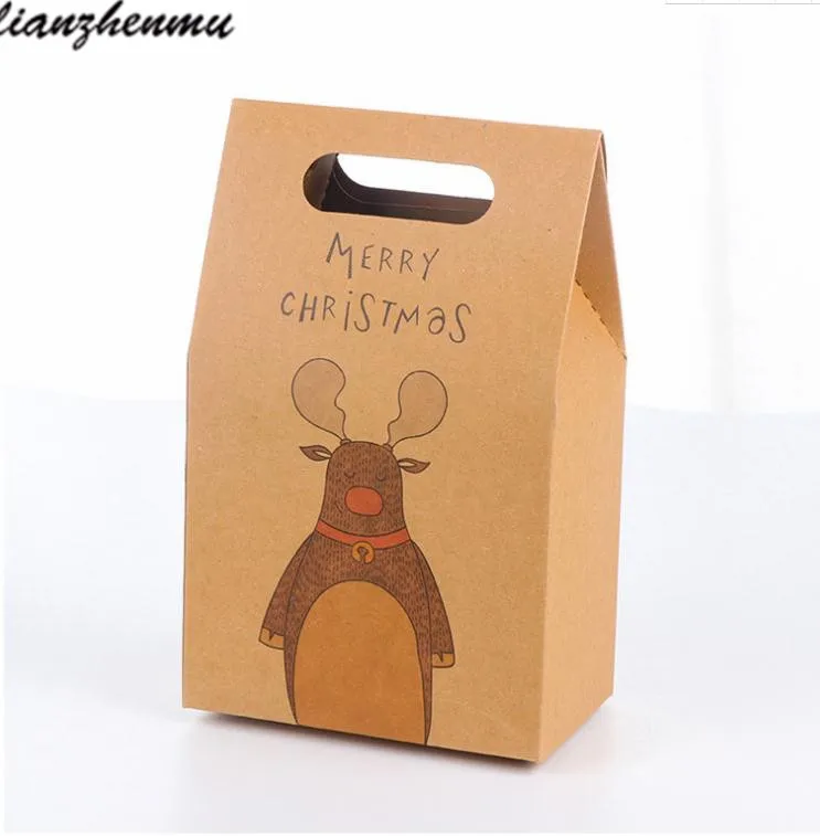 36 шт крафт-бумага коробка конфет Рождественский подарок упаковочная сумка Zakka