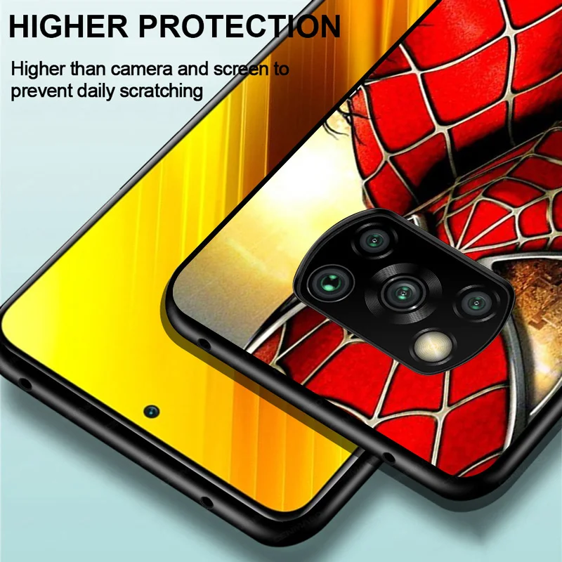 

Marvel Avengers Spider Man Super Hero For Xiaomi Poco C3 M3 M2 X3 NFC X2 F3 F2 F1 Mi A3 A2 Lite Pro Soft TPU Silicone Phone Case