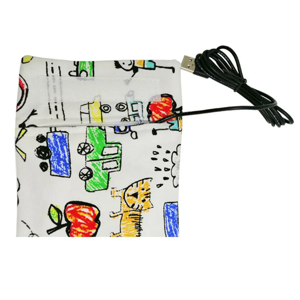14 Colors Hot Travel Stroller Bag USB Milk Water Warmer Insulated Baby Nursing Bottle Heater 28.0cm*13cm Drop Shipping | Мать и ребенок