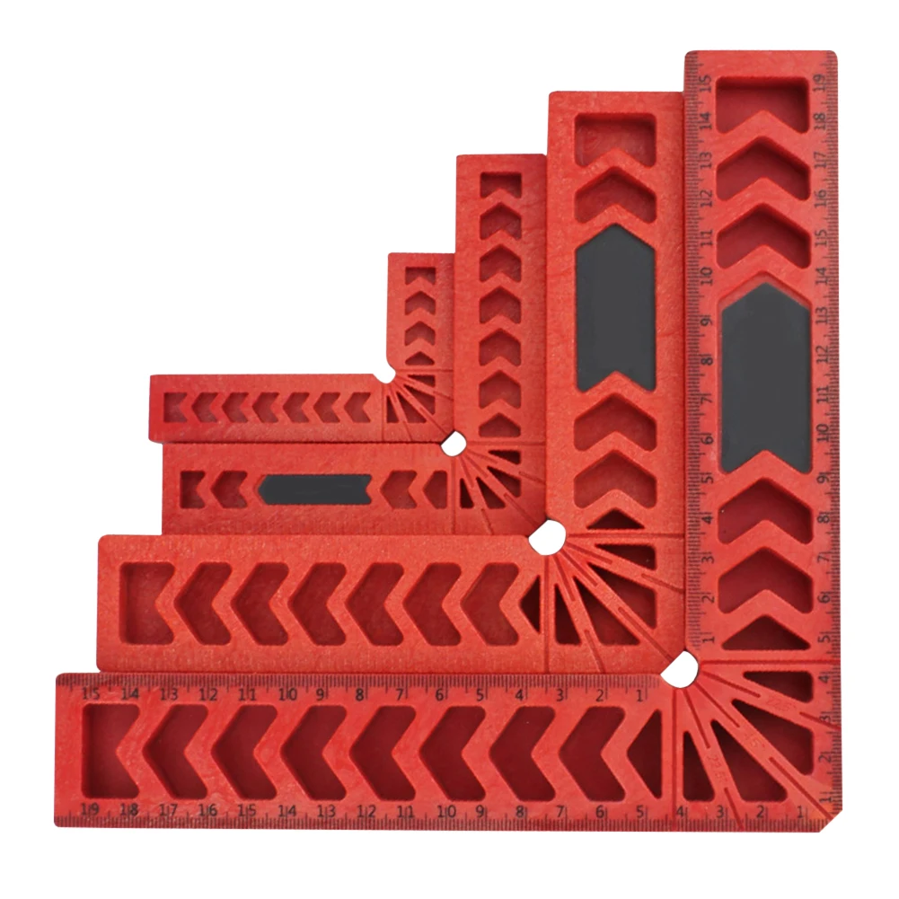 

Plastic 90 Degree Right-Angle Ruler Woodworking Right Angle Auxiliary Positioner Carpenter Square Rulers Measuring Tools