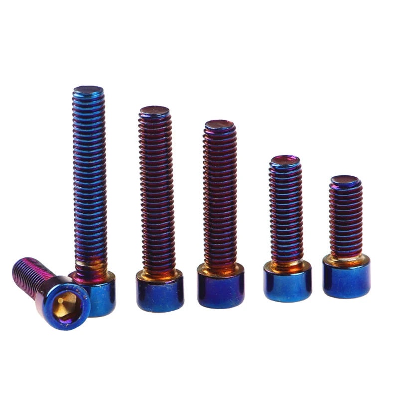 304 винт из нержавеющей стали с круглой головкой и шестигранным цветом M8 сгоревший