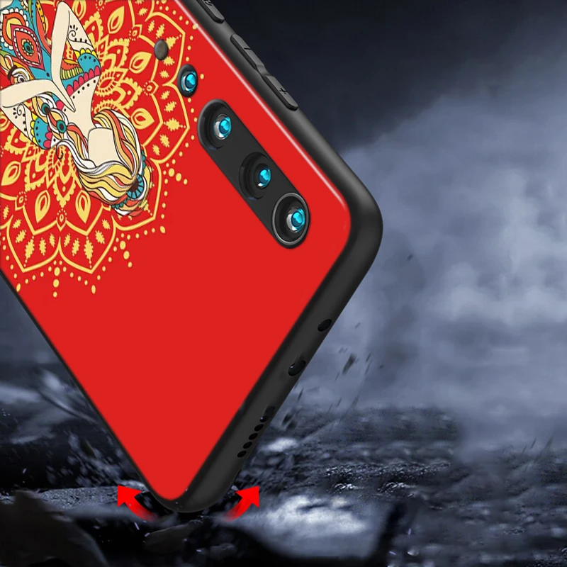 

Silicone Cover Mandala Chakra Yoga for Xiaomi Mi 10 9T CC9 Pro Note 10 9 8 6 A3 A2 A1 Lite Play Mix 3 Black Phone Case