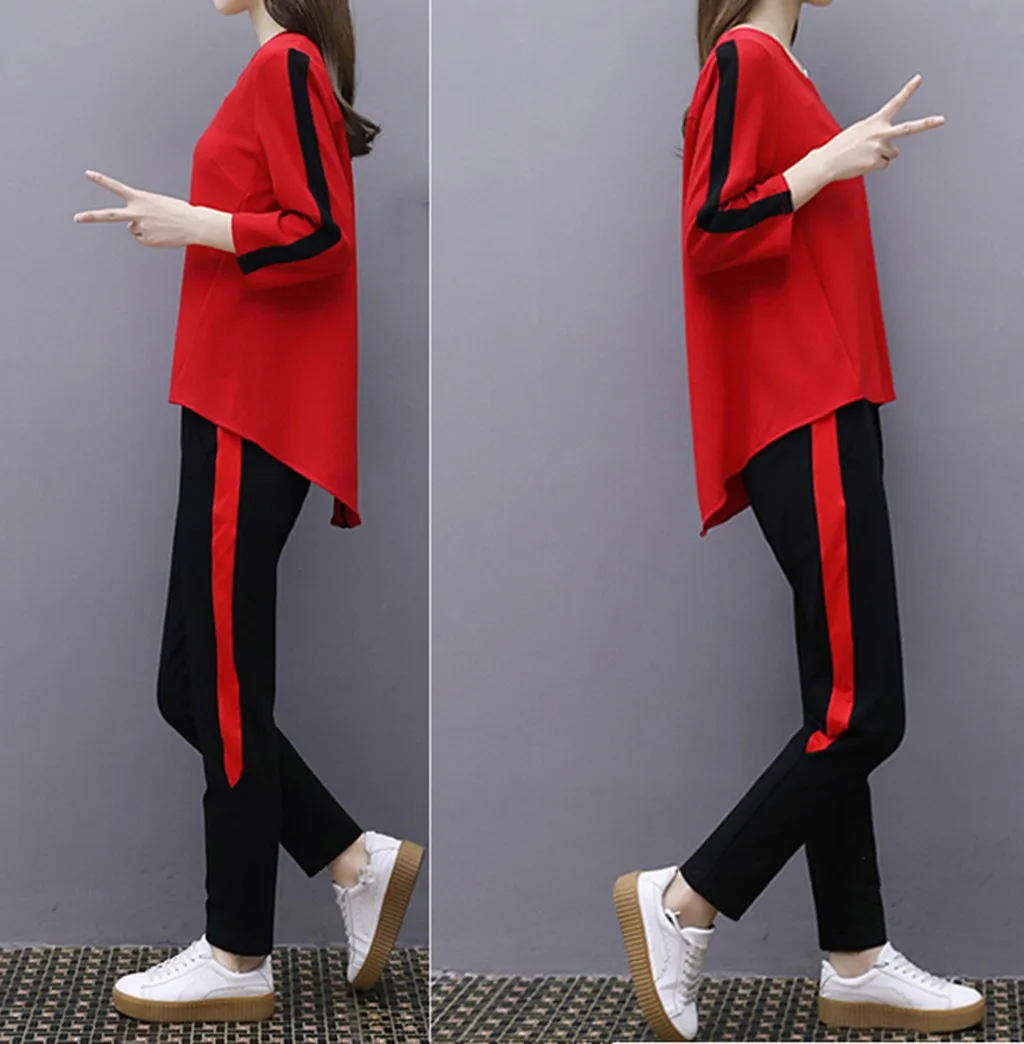 Женский спортивный костюм с капюшоном свободная блузка V образным вырезом и