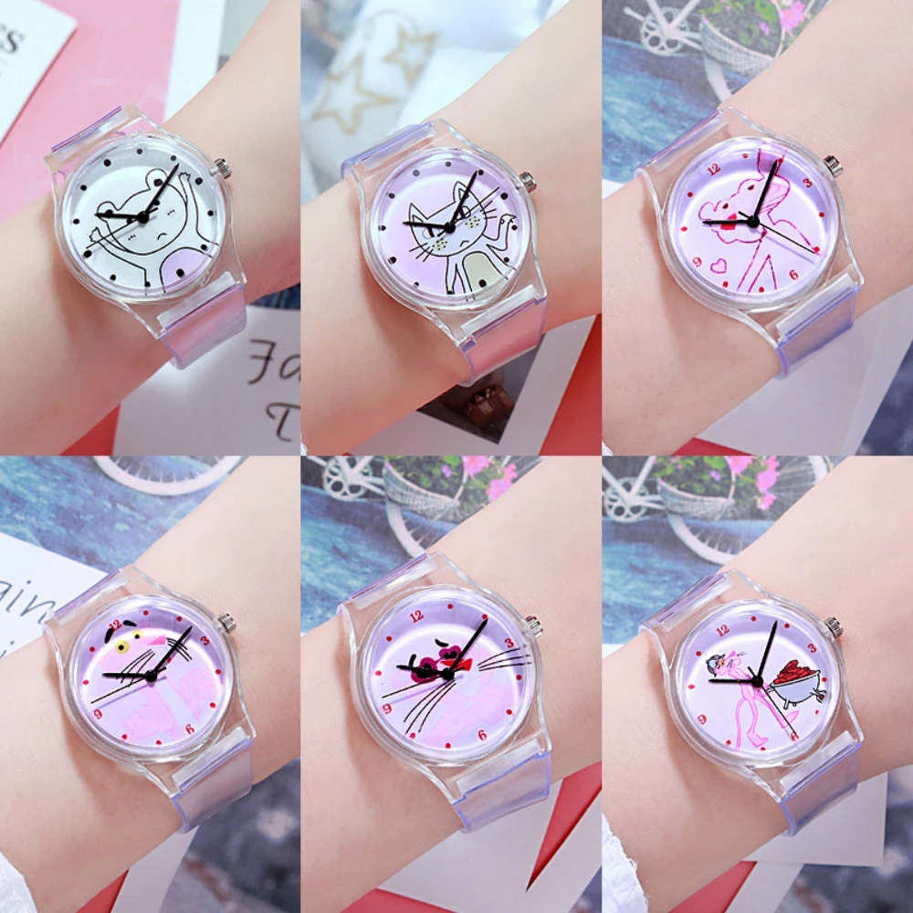 Женские кварцевые часы Reloj Mujer Модные прозрачные силиконовые женские для девочек