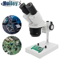 20x 40x industrial binocular stereo microscope pcb soldering repairing tool for mobile phone clock repairing and pcb inspection